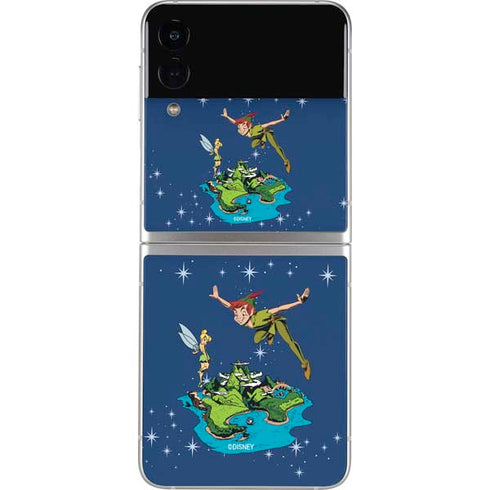 Disney Peter Pan and Tinker Bell in Neverland Galaxy Z Flip4 5G Skin